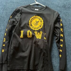 University of Iowa Black Long Sleeve Shirt